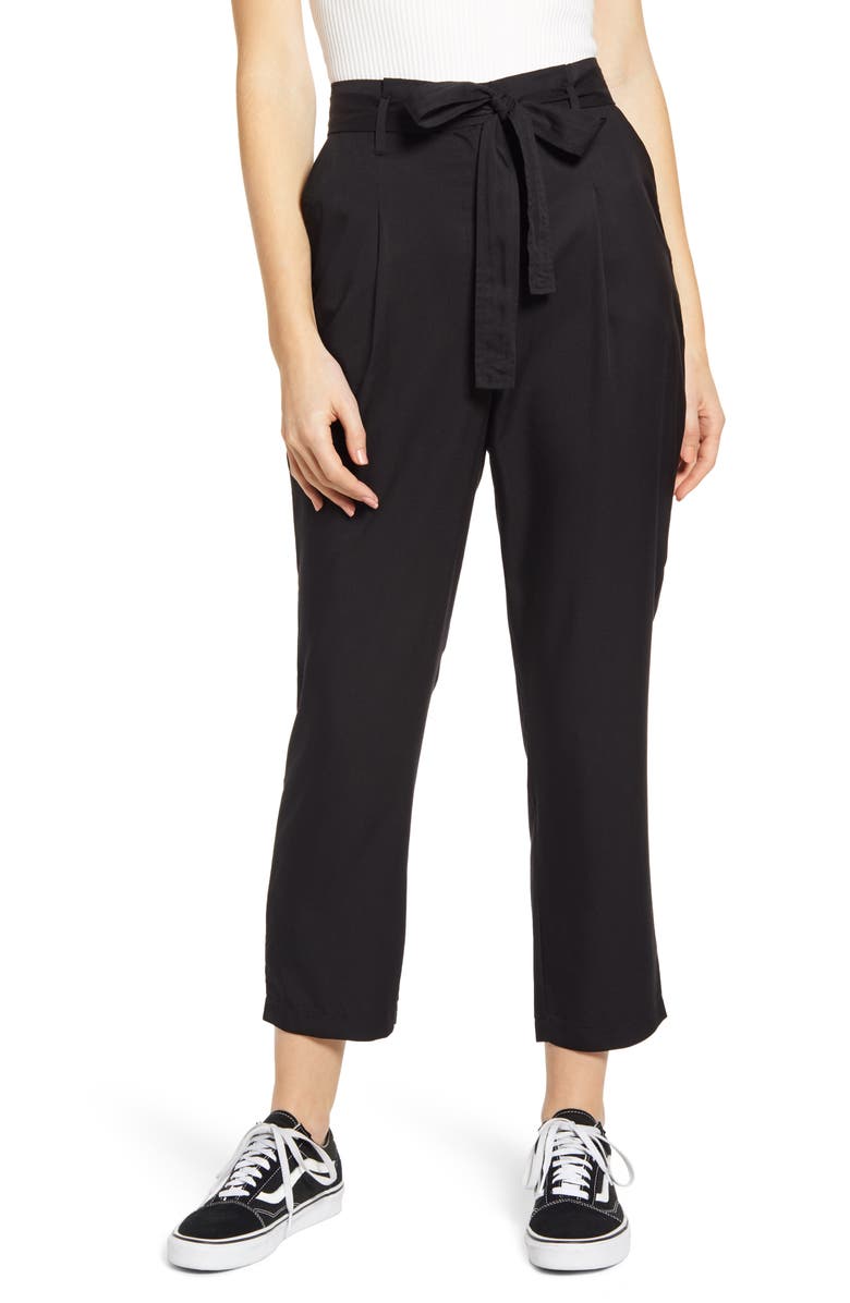 Lira Clothing Rita Tie Waist Crop Pants, Main, color, 