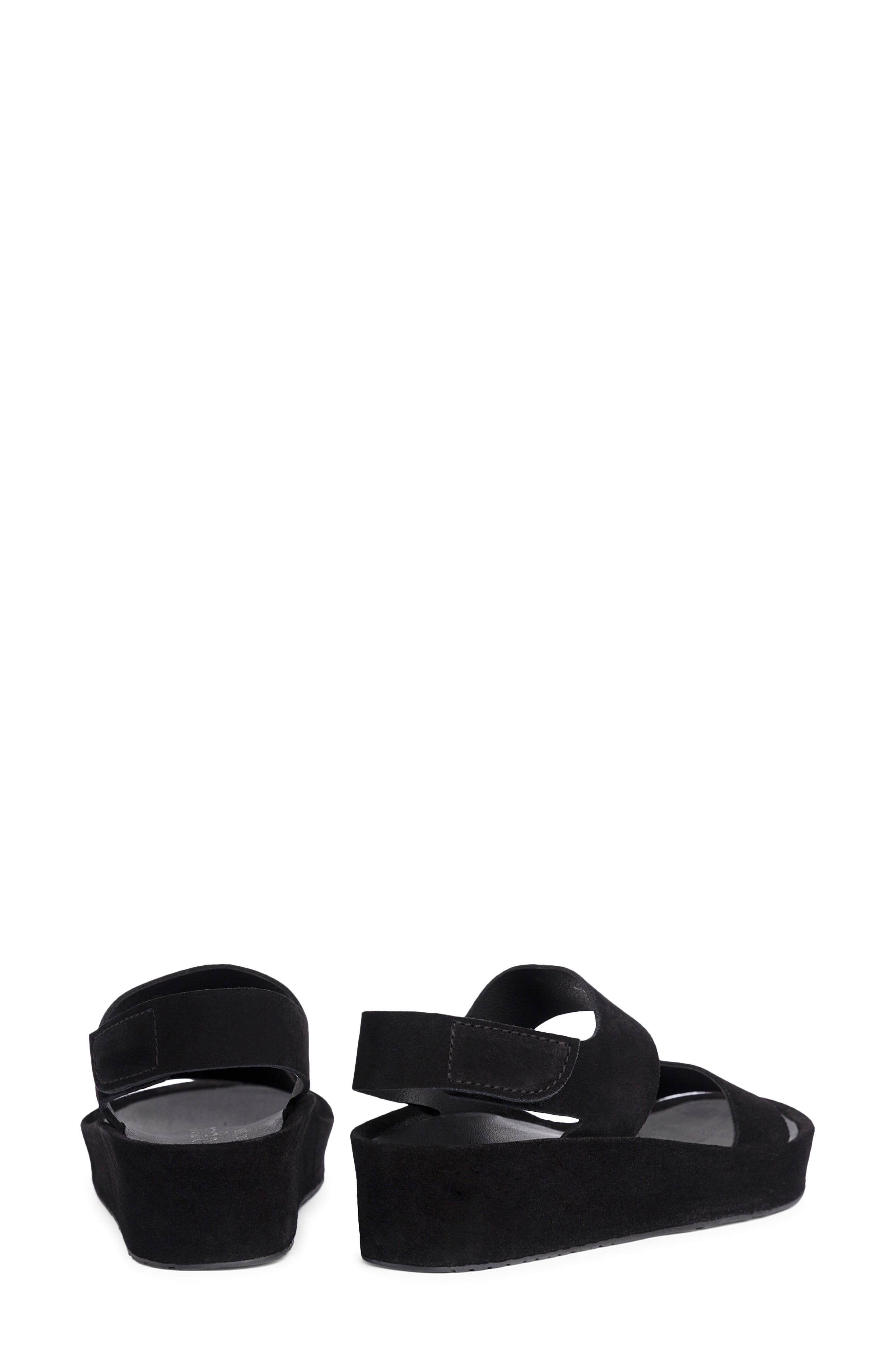 Pedro Garcia Lacey Platform Slingback Sandal, Alternate, color, Black Castoro