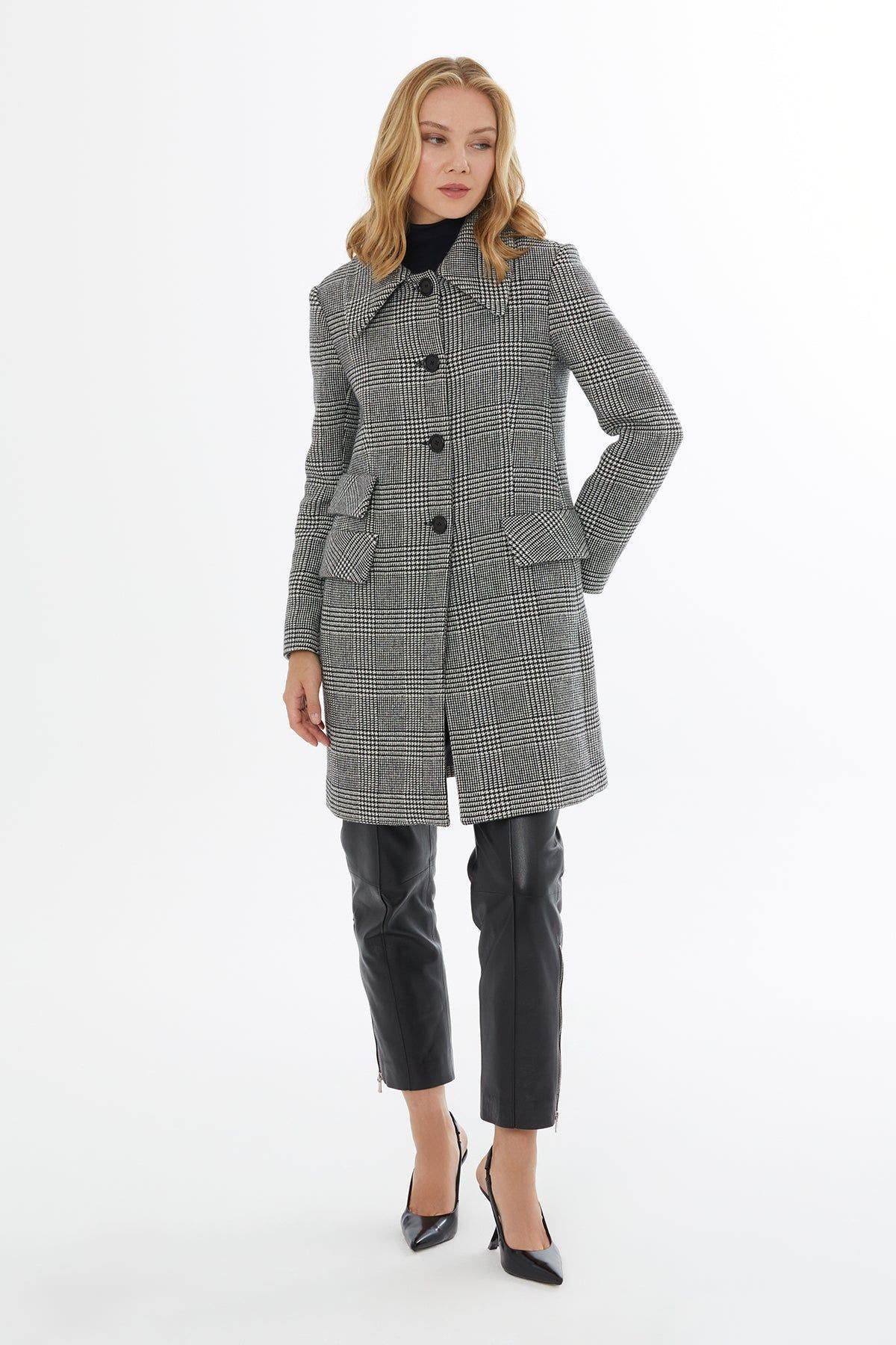 Button-Front Wool-Blend Jacket with Back Vent - image 2