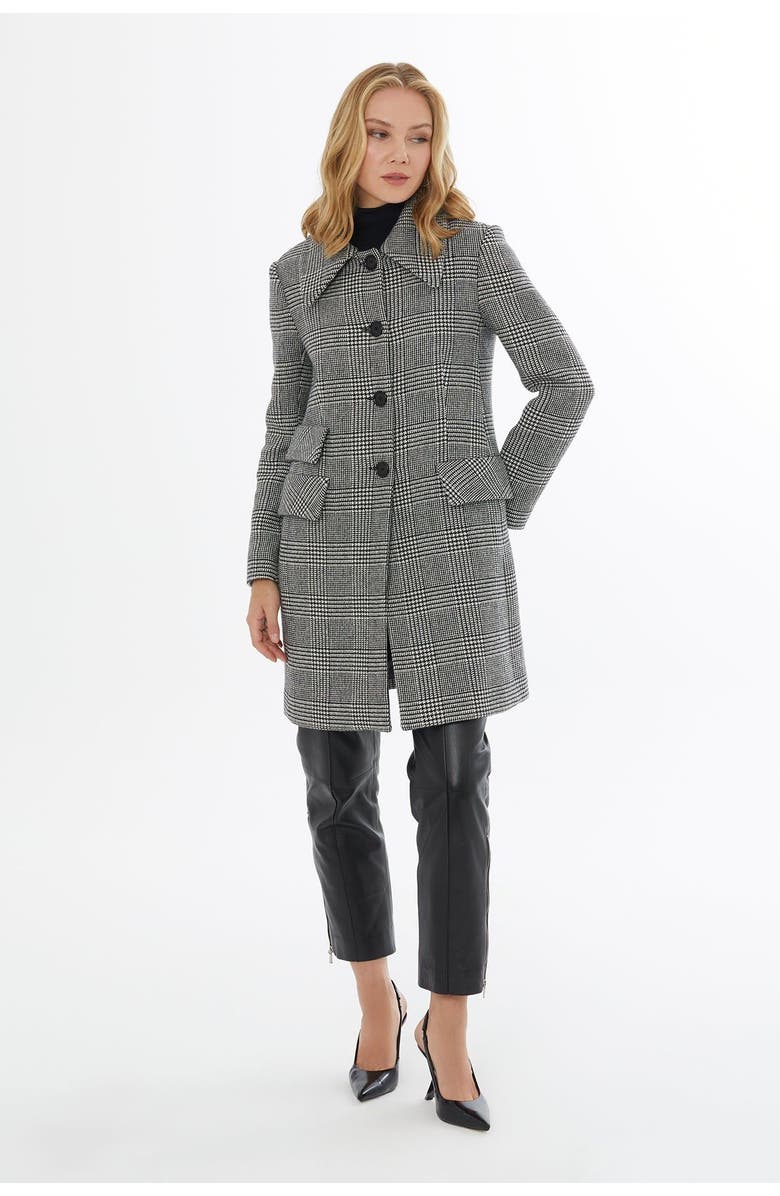 Gizia Button Closure Jacket with Pockets and Back Vent, Alternate, color, Black