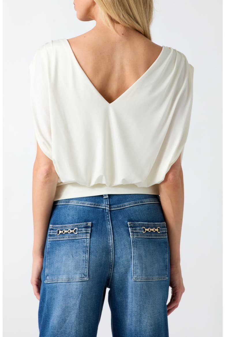 Aundrea Draped Knit Top, Alternate, color, NATURAL