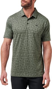 TravisMathew Featherweight Caves Patterned Polo