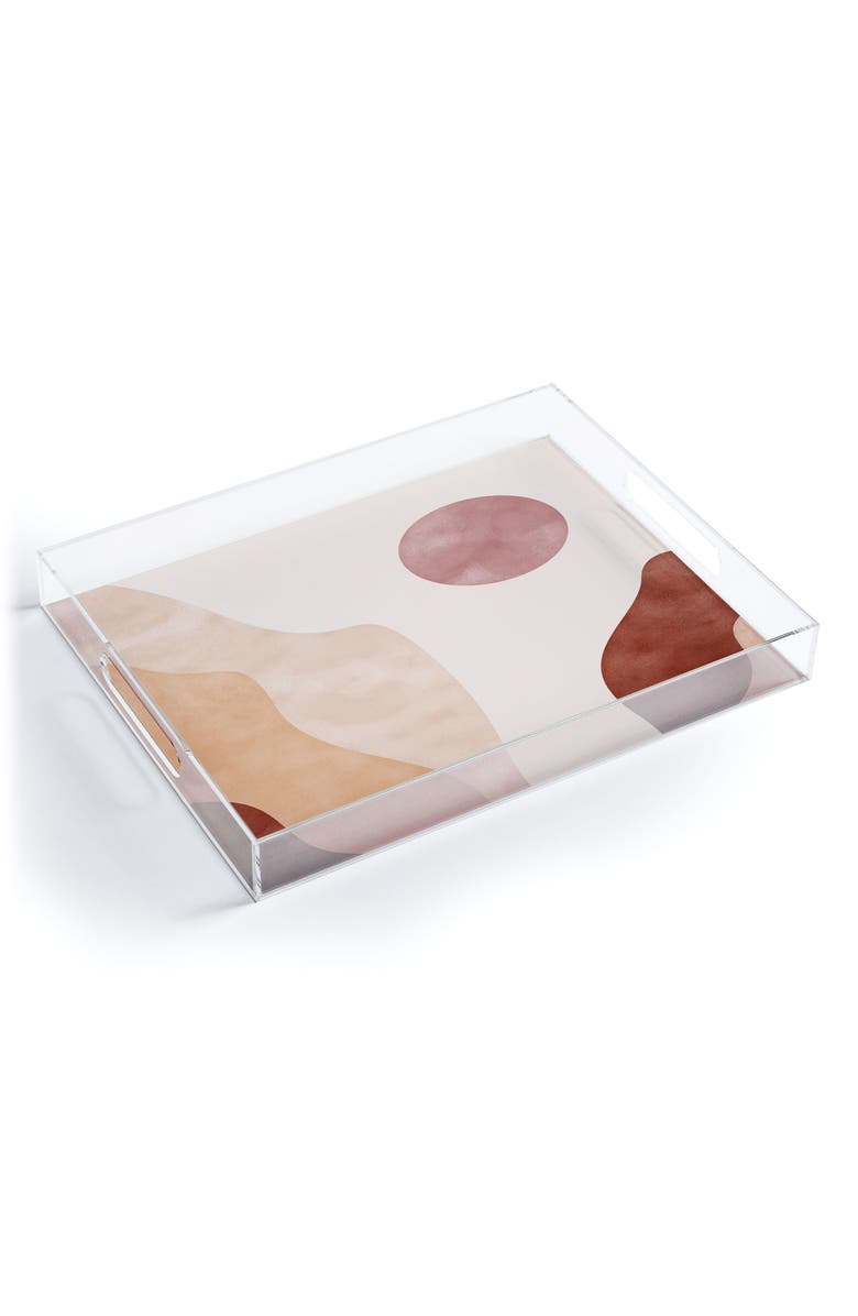 Deny Designs Dorisciciart Boho Sunrise Tray, Main, color, Brown