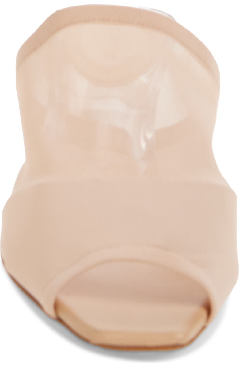 Courrèges Transparent Sole Mesh Slide Sandal, Alternate, color, Dune