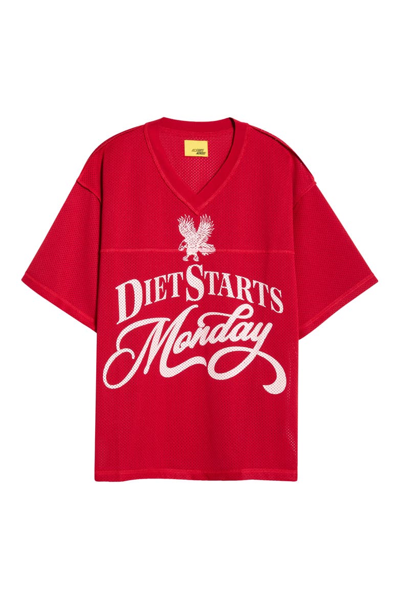 State Champs Mesh Practice Jersey, Alternate, color, RED/ WHITE