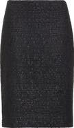 ST. JOHN Compact Tape Tweed Skirt