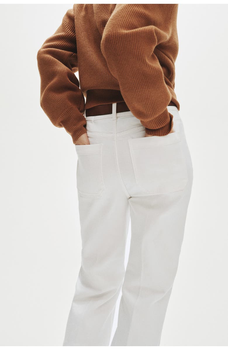 H&M Flared Twill Trousers, Alternate, color, 