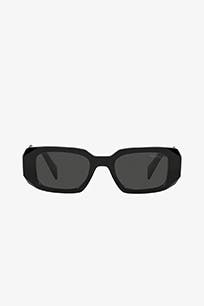 Black rectangular sunglasses. 