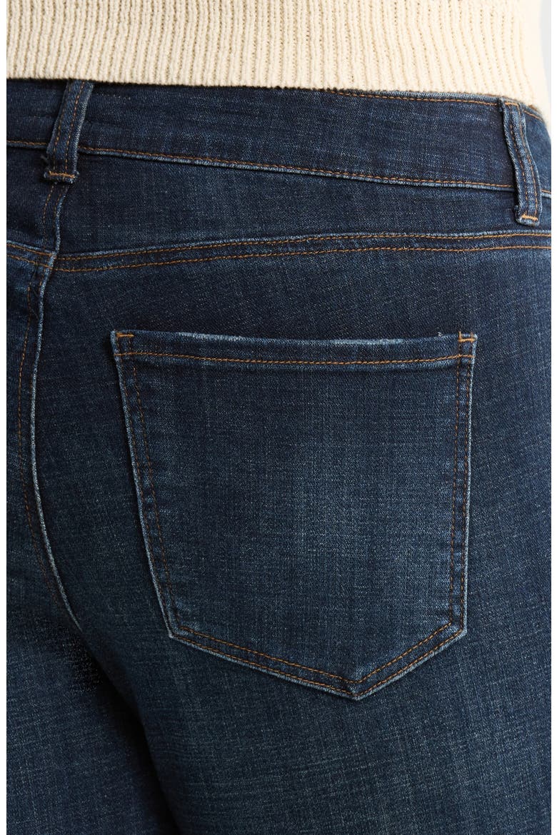 Amy Frayed Crop Slim Straight Leg Jeans, Alternate, color, ACKNOWLEDGING