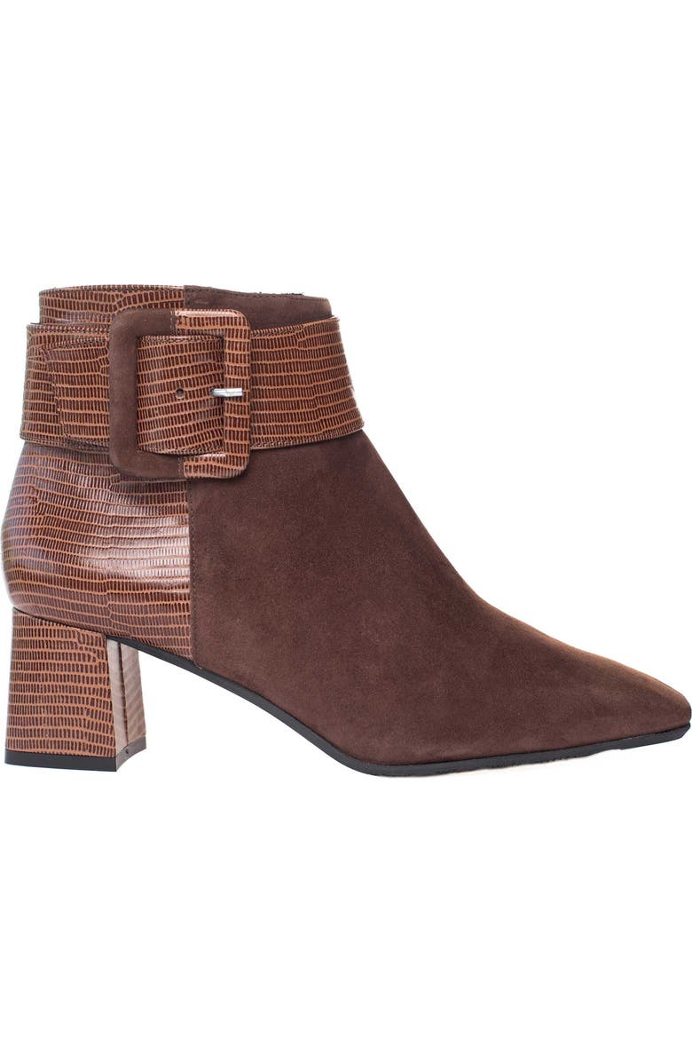Ron White Lana Weatherproof Buckle Bootie, Alternate, color, Chocolate