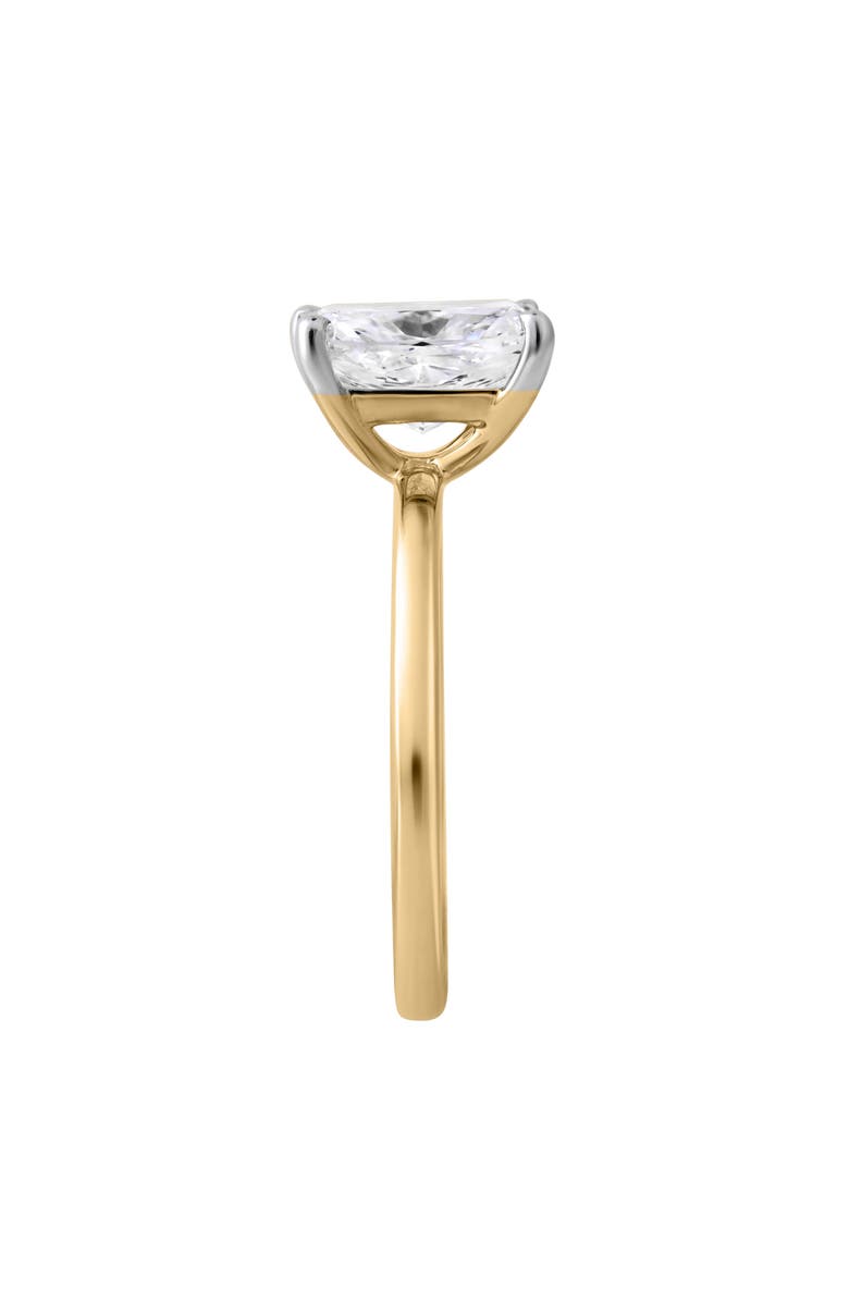 LuvMyJewelry Nisrine 14K Yellow Gold Cushion Cut Lab Grown Diamond Solitaire Engagement Ring - 2.25 Ct, Alternate, color, 14K Yellow Gold