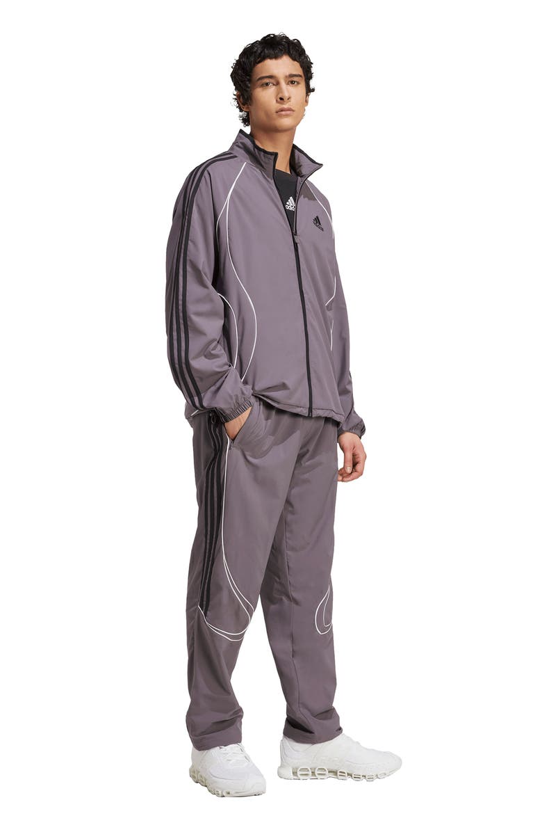 adidas Teamgeist Adicolor Track Pants, Alternate, color, Grey Strata/ Black