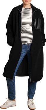 Nom Maternity Teddi Maternity & Baby Wearing Long Coat