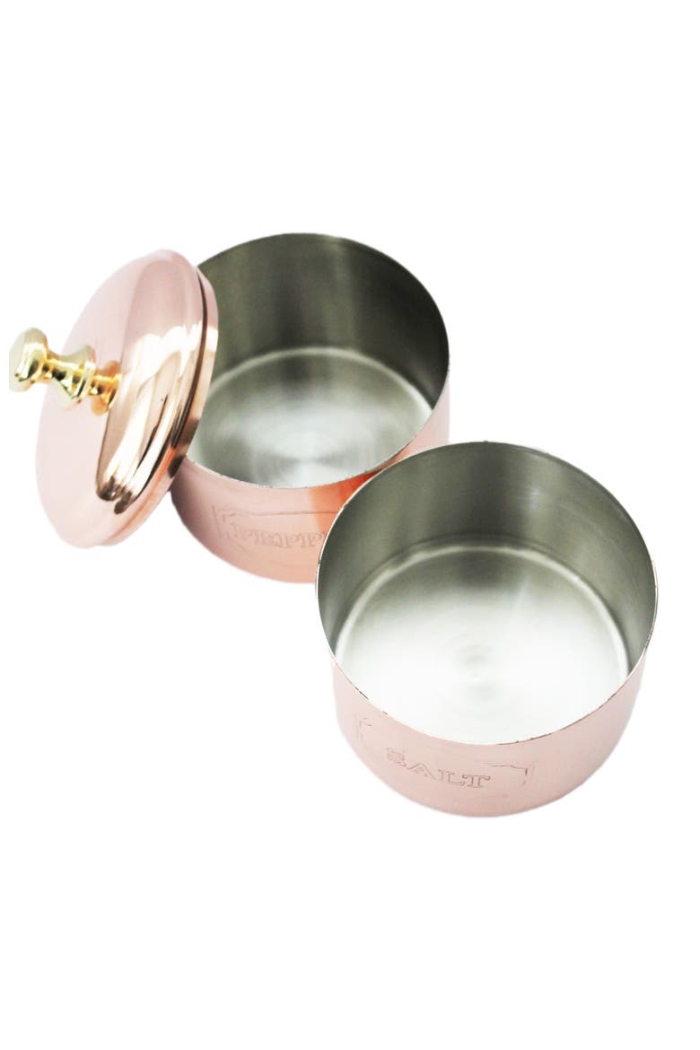 Vintage Inspired Copper Salt & Pepper Cellar, Alternate, color, Copper