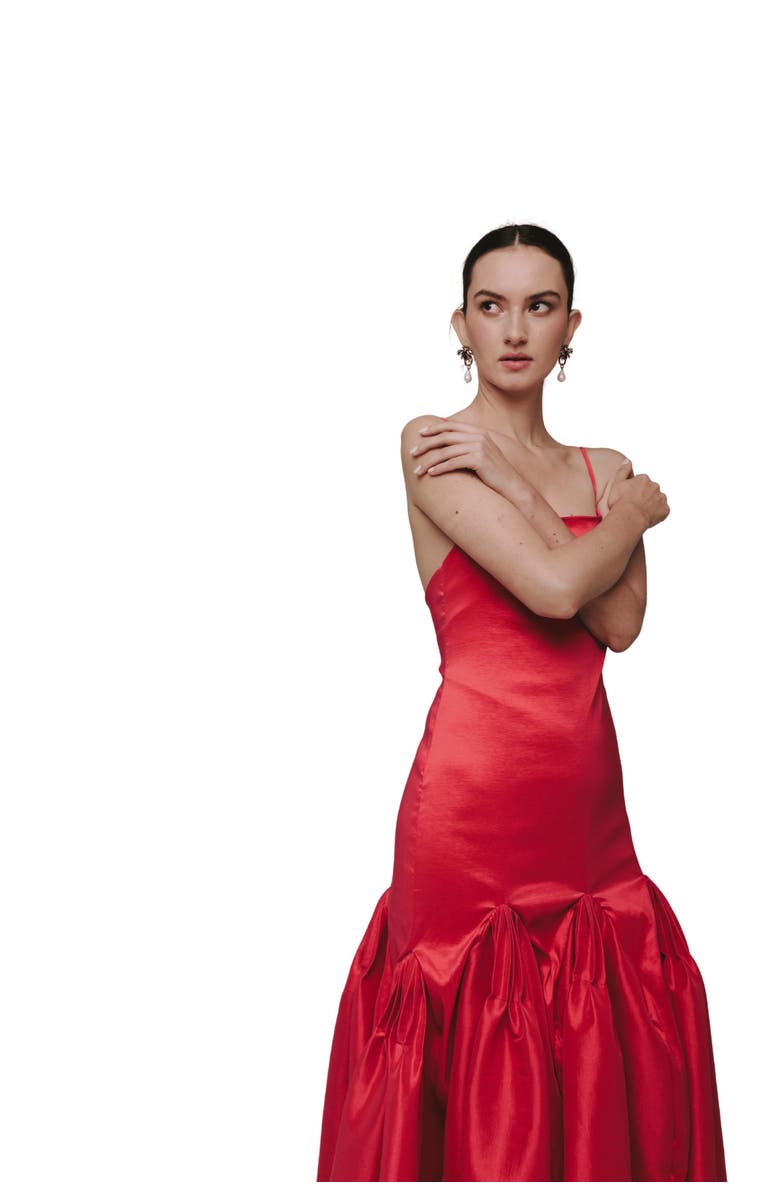 SEZ Triana Dress, Alternate, color, Scarllet
