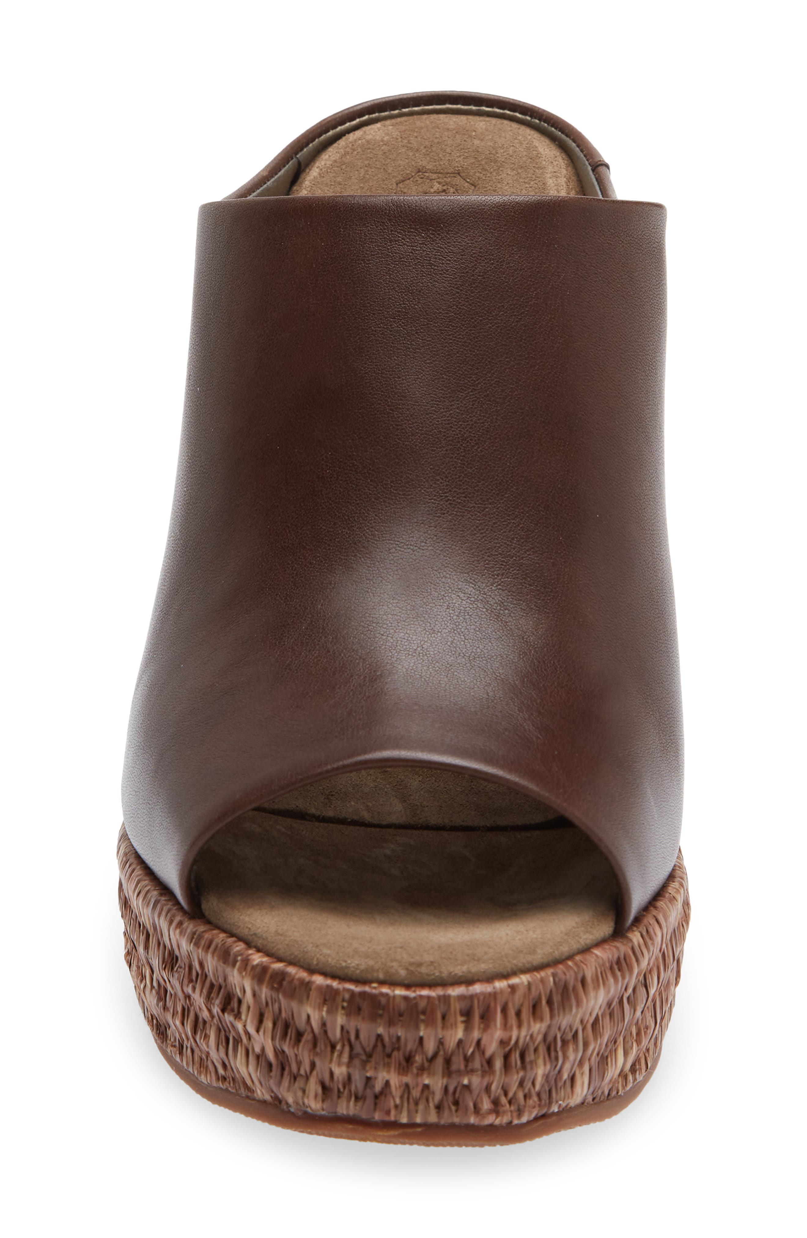 Brunello Cucinelli Espadrille Wedge Sandal, Alternate, color, Chocolate