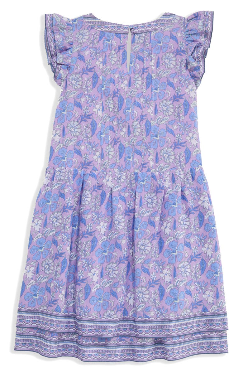 vineyard vines Kids' Pintuck Dress, Alternate, color, Print Lilac Breeze