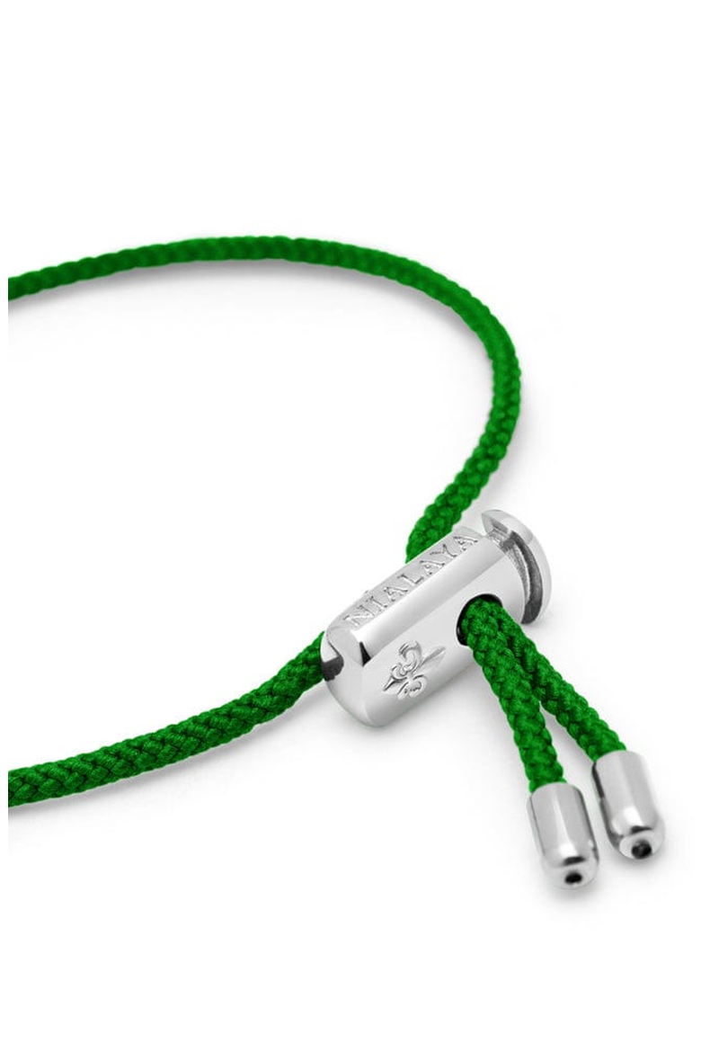 Green Adjustable Lock String Bracelet, Alternate, color, Green