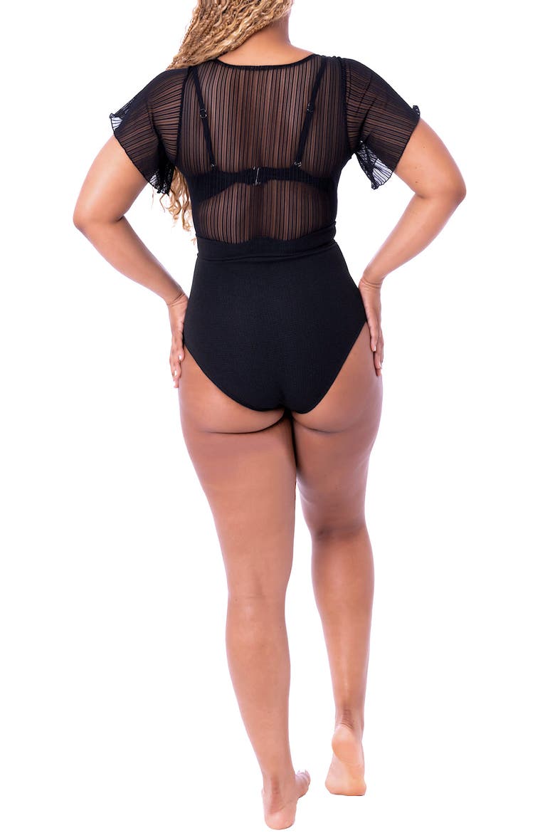 Women's Michelle One Piece Swimsuit, Alternate, color, Black