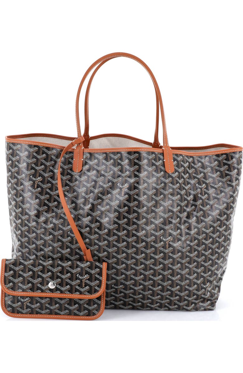 Pre-Owned Goyard Saint Louis Tote Coated Canvas GM, Alternate, color, Brown