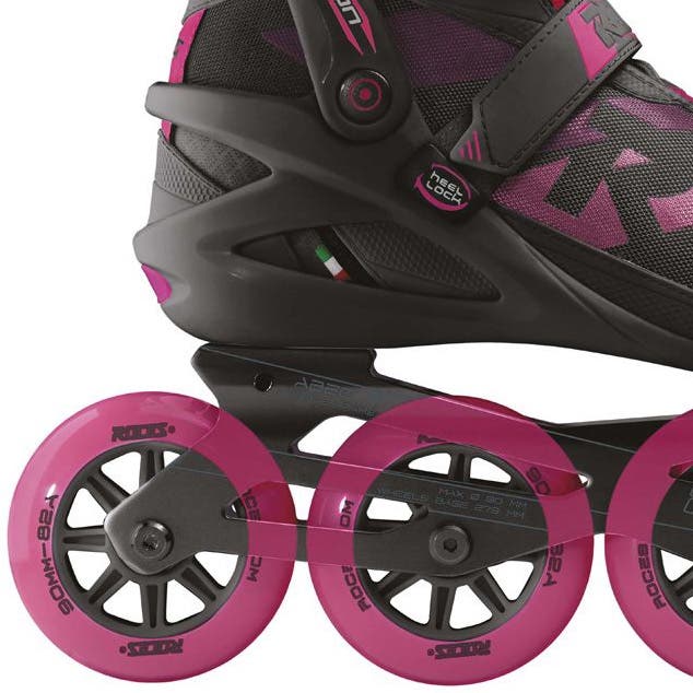 Roces Radon W TIF Womens Inline Skates, Alternate, color, Black/Magenta