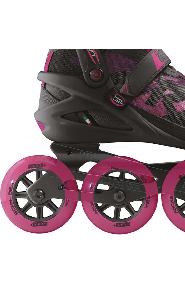 Roces Radon W TIF Womens Inline Skates, Alternate, color, Black/Magenta