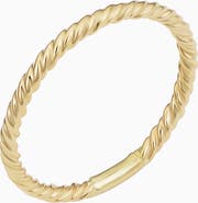 Oradina 14K Yellow Gold Stackable Dawn Ring