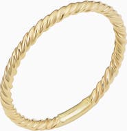 Oradina 14K Yellow Gold Stackable Dawn Ring
