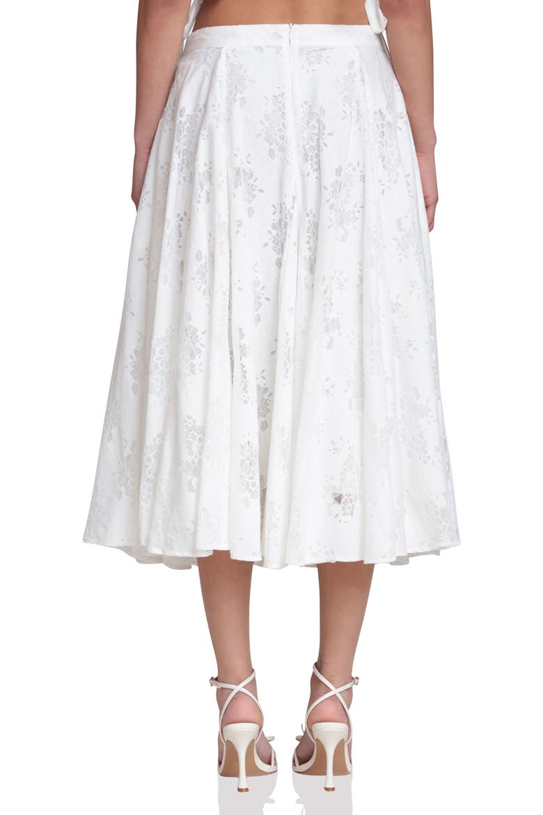 Lace Inset Skirt, Alternate, color, WHITE