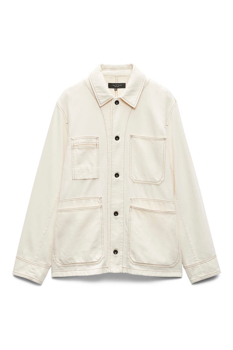 Graham Denim Chore Jacket, Alternate, color, ECRU