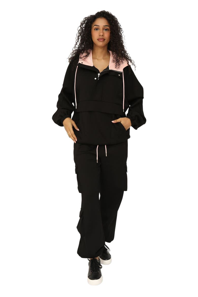 Perfect Match Cargo Trackpants, Alternate, color, Black