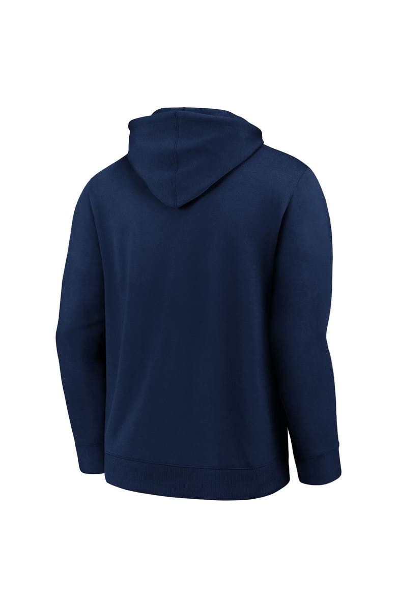 FANATICS Men's Fanatics Branded Navy Detroit Tigers Team Twill Full-Zip Hoodie Jacket, Alternate, color, 