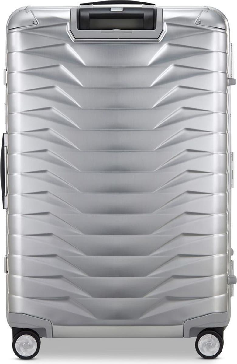 Samsonite Proxis Aluminum Large Hardside TSA Friendly Spinner, Alternate, color, Aluminum Silver