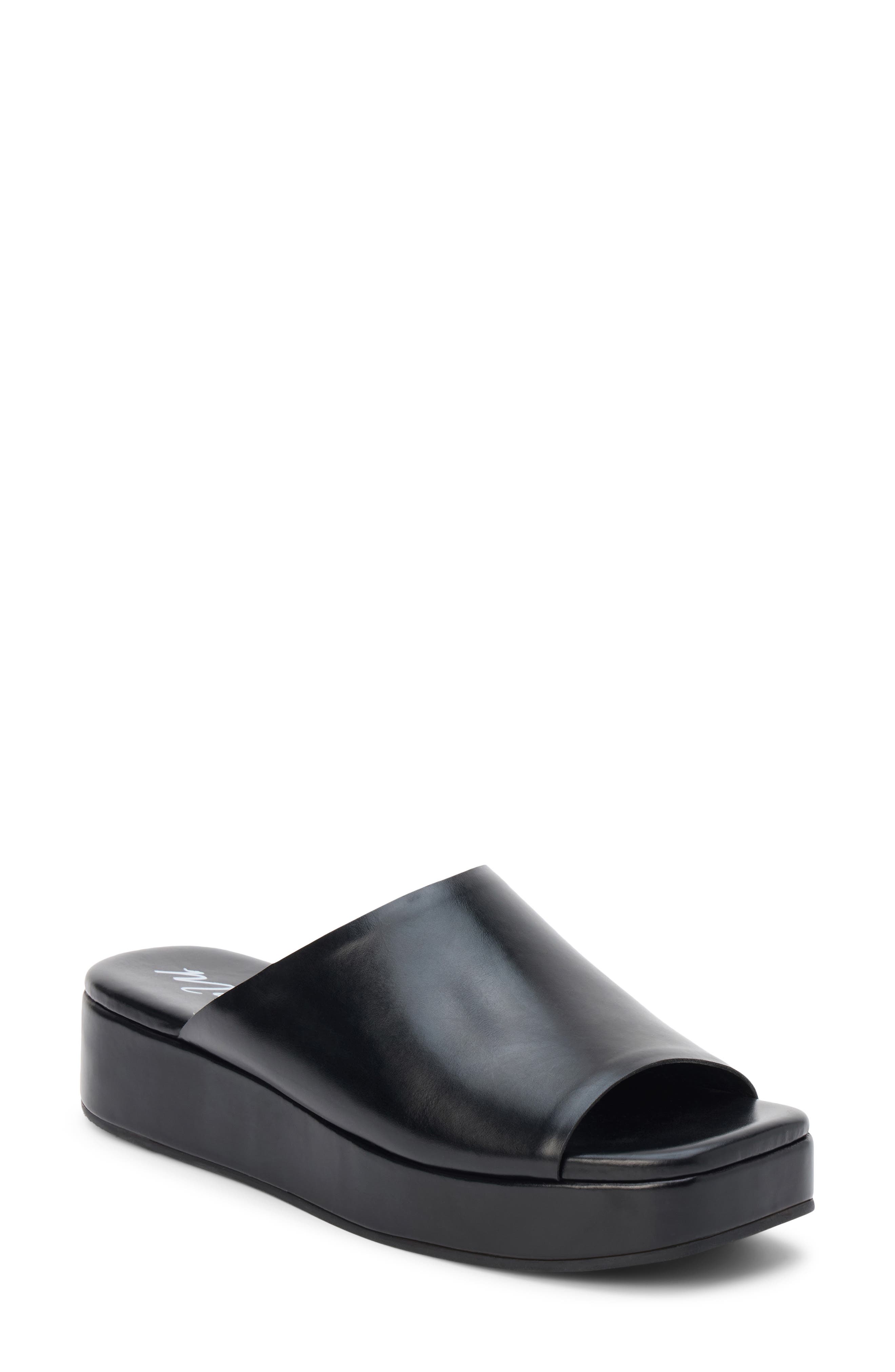 Matisse Lido Platform Wedge Slide Sandal, Main, color, Black