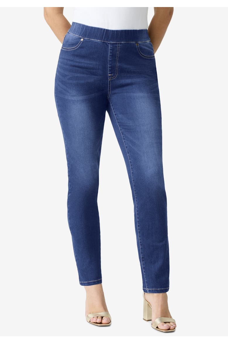 360° Stretch Straight Leg Jean, Alternate, color, DARK WASH