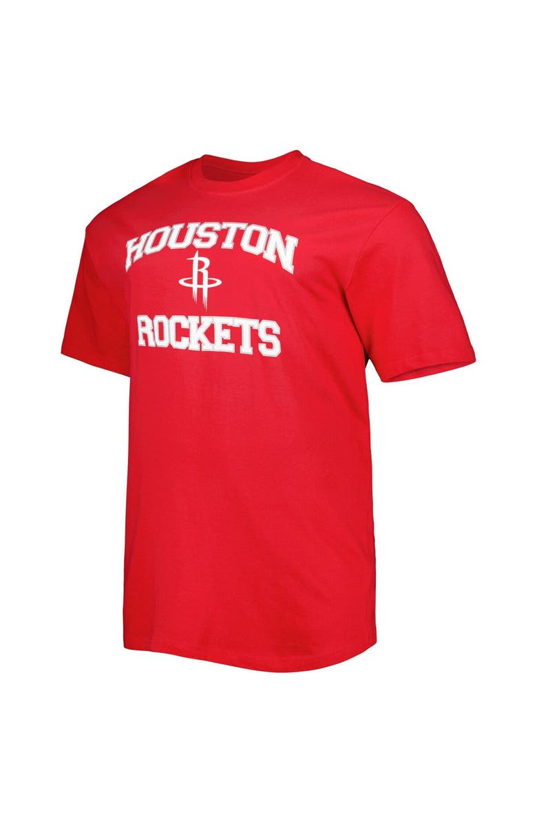 PROFILE Men's Red Houston Rockets Big & Tall Heart & Soul T-Shirt, Alternate, color, Red