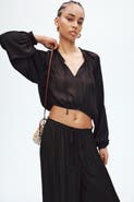 H&M Balloon-sleeved Blouse