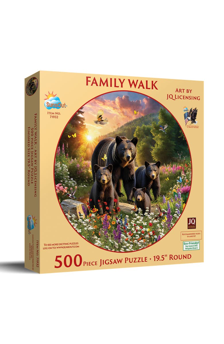 Sunsout Family Walk 500 piece Jigsaw Puzzle for Adults, Main, color, Multicolor