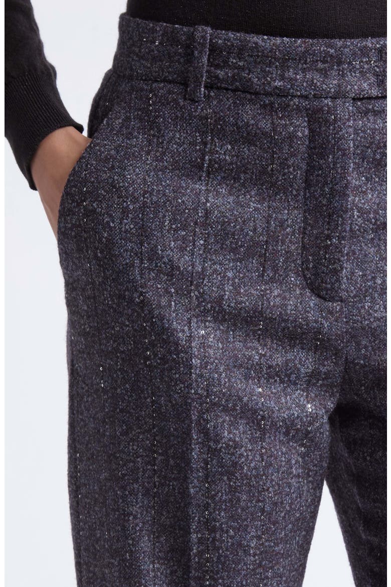 Stretch Wool, Silk & Linen Pants, Alternate, color, 177 AMETHYST