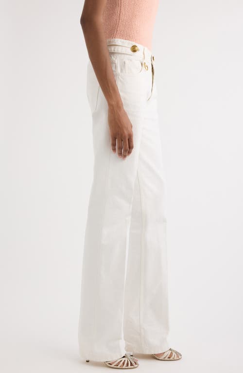 Shop Chloé Straight Leg Jeans In Iconic Milk