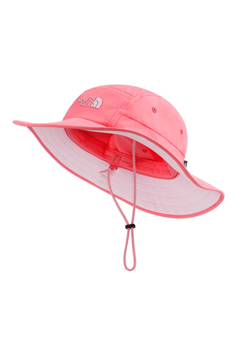 Kids' Class V Brimmer Sun Hat, Main, color, CORAL CRUSH LOGO WEATHER TOPO