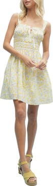 WISHLIST Floral Smocked Minidress