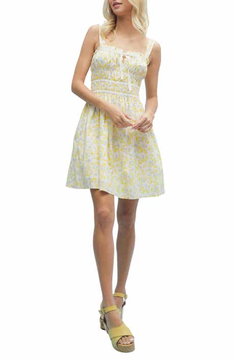 WISHLIST Floral Smocked Minidress