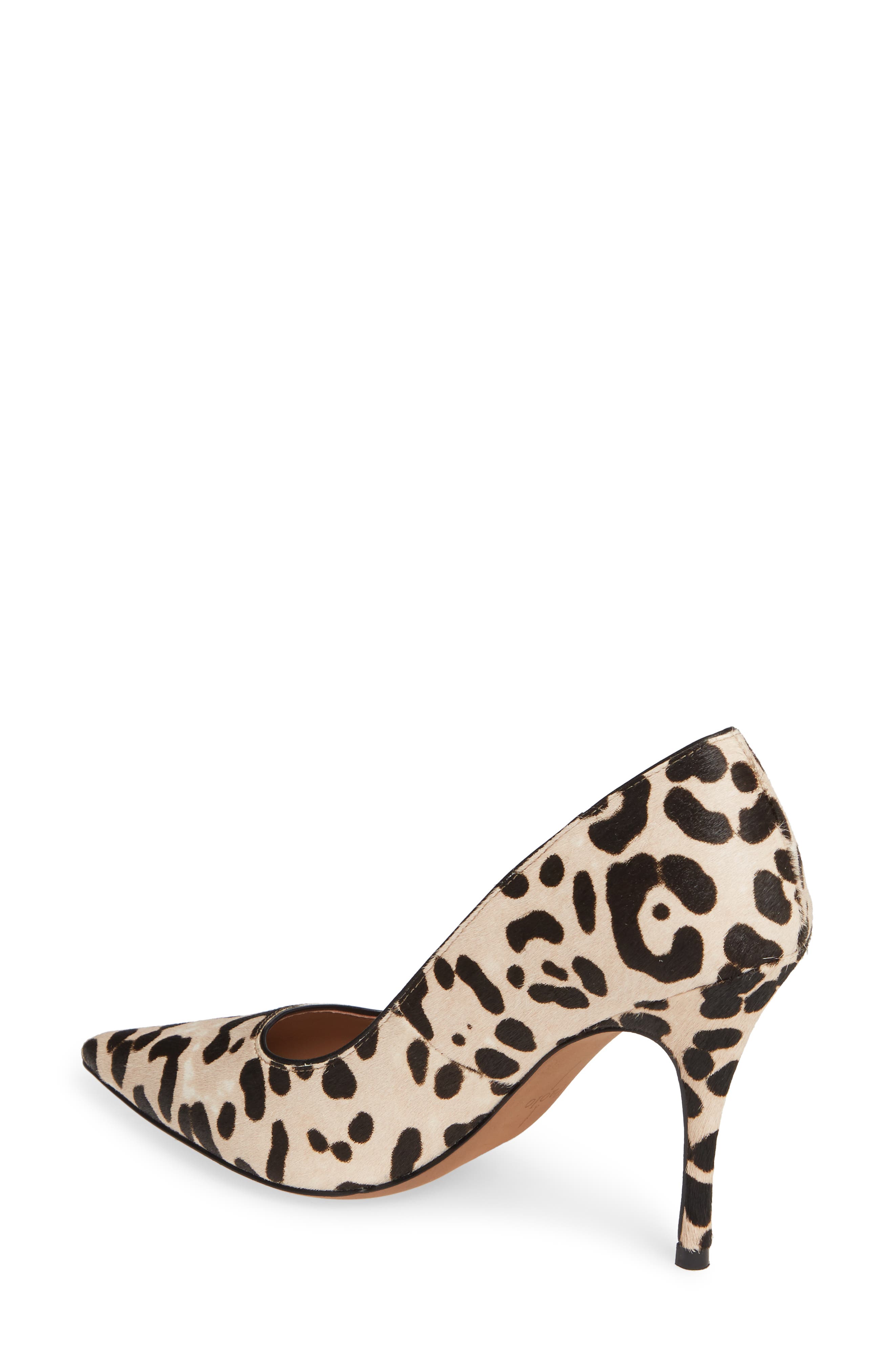 Payton Pointy Toe Pump, Alternate, color, WHITE/ BLACK CALF HAIR