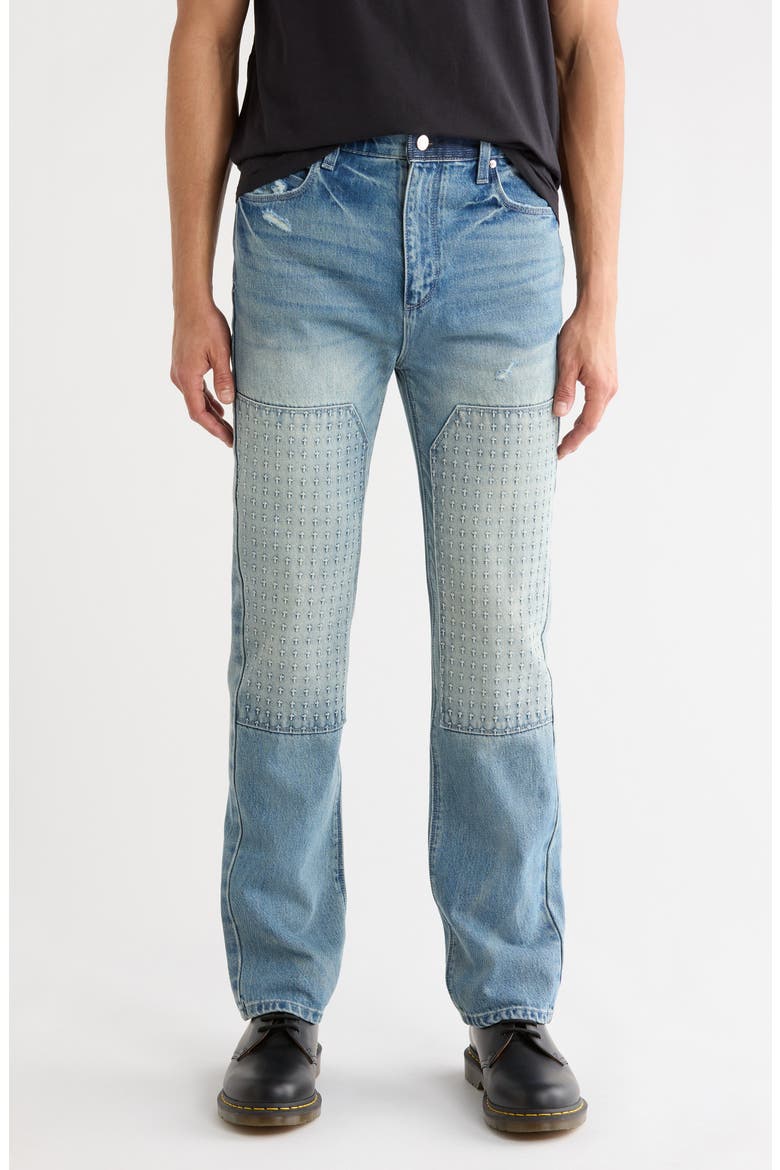 Ricardo Slim Jeans, Main, color, BLUE STEEL 3D CROSS