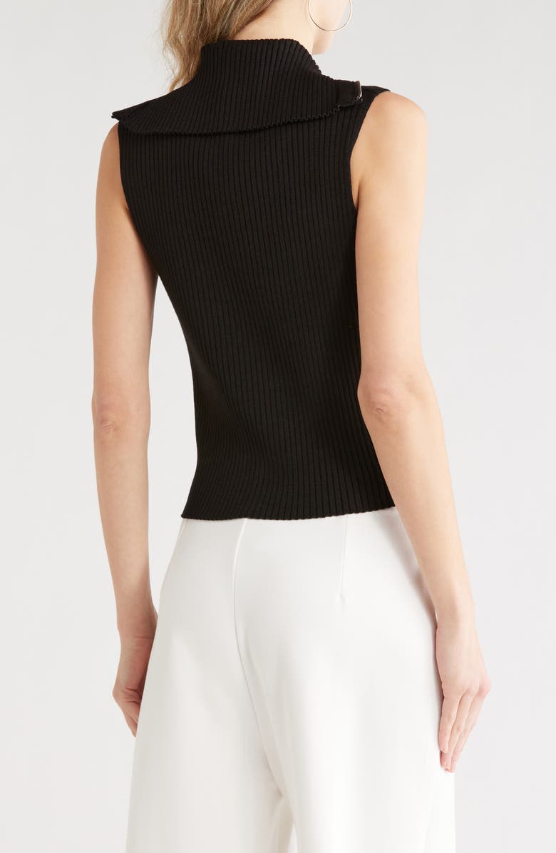 JASON WU Quarter Zip Sweater Vest, Alternate, color, Black