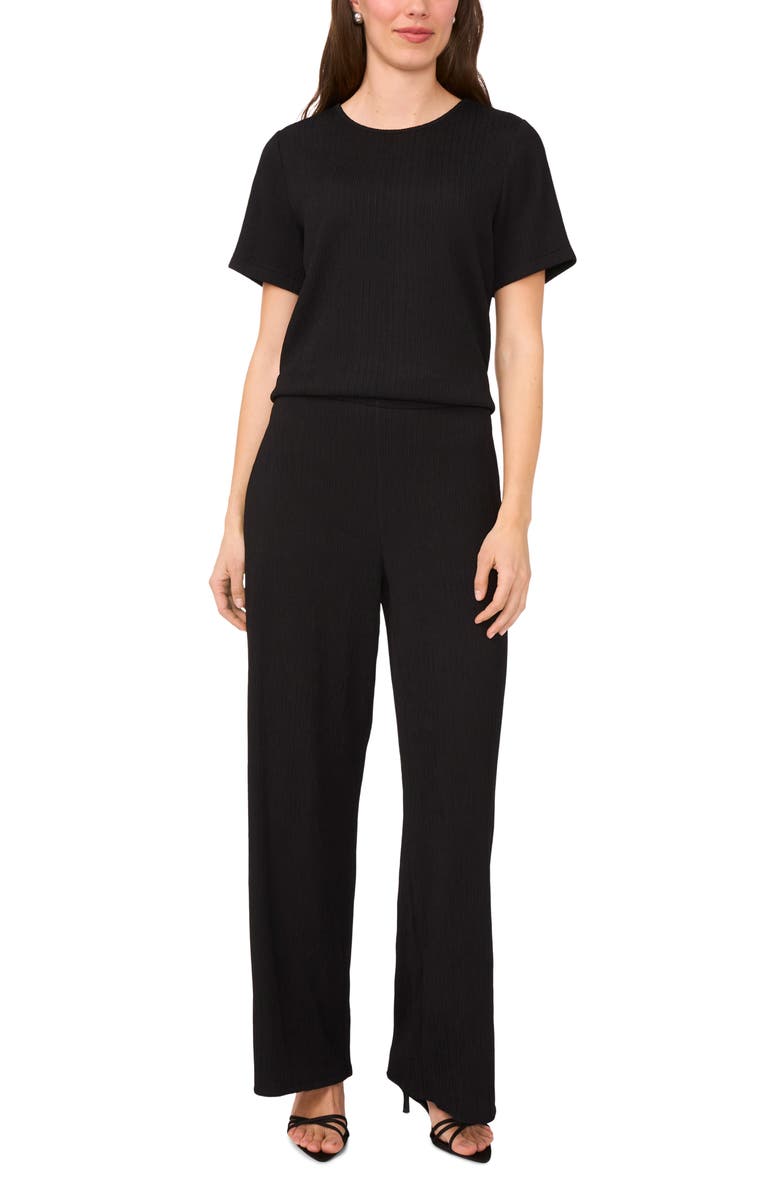 Halogen<sup>®</sup> Plissé Boxy T-Shirt, Alternate, color, Rich Black