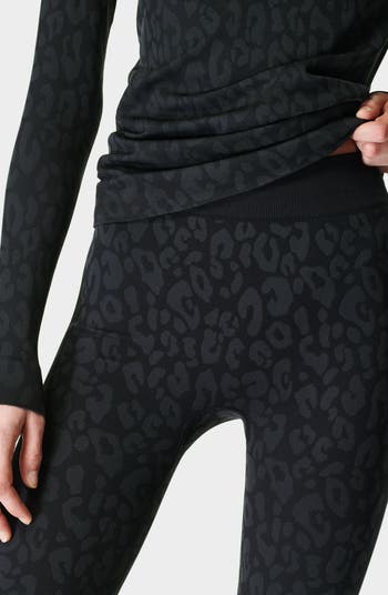 Leopard Print Jacquard Base Layer Leggings