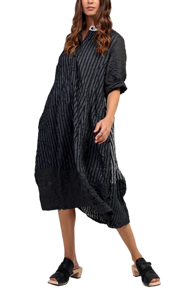 Alembika Patchwork cocoon shirt-dress, Main, color, 