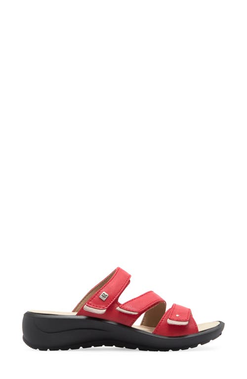 Romika ® Annecy Platform Slide Sandal In Red